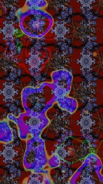 Tekstil, kumaş, kapaklar, duvar kağıtları, baskı, naylon, koleksiyon defteri, örgü, dekupaj için güzel bir eskiz. Küçük çiçeklerdeki oldukça eski bir besin torbası deseni.