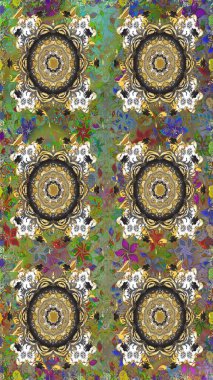 Kusursuz klasik raster altın desenli. Klasik klasik klasik arka plan. Geleneksel oryantasyon süsü. Altın elementlerle gri renklerde altın desen.