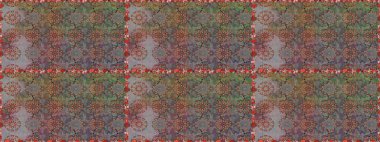 Gri ve kahverengi renkli çiçekler. Çiçeklerle kusursuz desen. Suluboya çizimi. El çizimi.