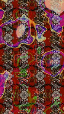 Raster suluboya çiçek deseni, narin çiçekler, çiçekler, tebrik kartı şablonu. Güzel kumaş deseni.