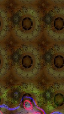 Şirin çiçekler. Çizgi çizimi kalıbı. Raster Moda kumaş deseni.