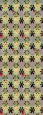 Eskiz arkaplan modeli. Suluboya, elle çizilmiş. Gri yapraklı yabani çiçekler. Raster illüstrasyonu.