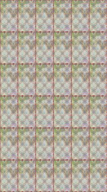 Çiçek grisi ve nötr dikişsiz desen. Raster çiçek izi. Klasik taslak çizimi.