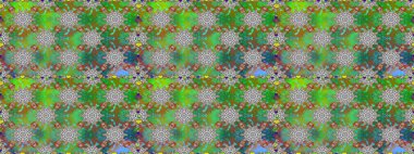 Zentangle soyut çiçekleri. Karalama çiçeği. Raster illüstrasyonu. Güzel kumaş deseni. Renkli Bahar Temalı Kusursuz Arkaplan. Düz Çiçek Elementleri Tasarımı.