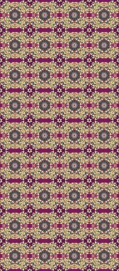 Çizgi sanatı tasarım şablonu için kusursuz sınır. Tarafsız, mor, bej renklerde altın element. Davetiyeler, kartlar, web sayfası için Raster illüstrasyon. Altın desenli çiçek dekoru. Doğu tarzı ögesi.