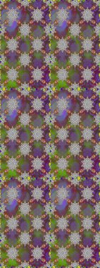 Renkli Bahar Temalı Kusursuz Arkaplan. Sevimli çiçek raster deseni. Düz Çiçek Elementleri Tasarımı. Gri ve kahverengi renkte çiçekler.