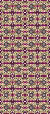 Çizgi sanatı tasarım şablonu için kusursuz sınır. Tarafsız, mor, bej renklerde altın element. Davetiyeler, kartlar, web sayfası için Raster illüstrasyon. Altın desenli çiçek dekoru. Doğu tarzı ögesi.