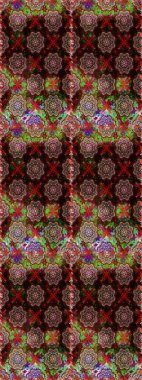 Sevgililer günü ve tebrik kartı konsepti için şık bir davetiye. Üst manzara, yumuşak kahverengi ve siyah renkli. Çiçek kompozisyonu, el boyası, hassas şablon. Manzaralı çiçek deseni.