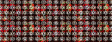 Raster illüstrasyonu. Bahar çiçekleriyle güzel bir çiçek deseni çizmişsin. Güzel kumaş deseni.