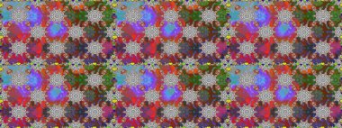 Nazik, narin çiçek arkaplanı. Çiçekli karalama şeklinde Raster çiçek deseni. Gri ve kahverengi renkte çiçekler.