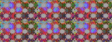 Nazik, narin çiçek arkaplanı. Çiçekli karalama şeklinde Raster çiçek deseni. Gri ve kahverengi renkte çiçekler.