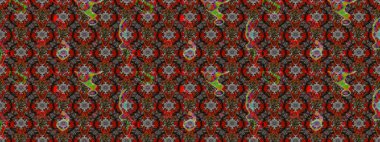 Raster illüstrasyonundaki çiçek desenli çizim. Gri ve kahverengi renkte çiçekler.