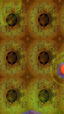 Raster Çiçek İllüstrasyonu güzel tekstil. Etnik çiçeklerle renklendirilmiş zarif eskiz deseni.