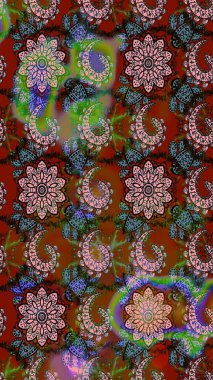 Raster deseni. Çiçekli çiçek deseni, suluboya. Küçük çiçekte güzel bir çiçek deseni..