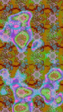 Renkli çiçekler. Hediye ambalaj kağıdı, tebrik kartları, posterler ve pankart tasarımı. Raster düz çiçek çizim deseni.