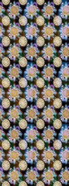 Tarafsız ve kahverengi renklerde çiçeklerle kusursuz çiçek deseni. Suluboya tarzında tarafsız ve kahverengi renkte çiçekler.