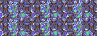 Raster illüstrasyonu. Anti-stres için soyut örnek sayfası. Menekşe renklerinde.