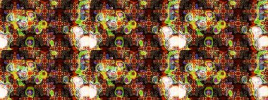 Çiçek rengi eskiz deseni. Klasik taslak çizimi. Raster çiçek izi..