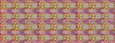 Küçük çiçekteki sevimli çiçek deseni. Güzel karalama çiçekleri olan kusursuz çiçek desenleri. Güzel kumaş deseni. Raster illüstrasyonu.