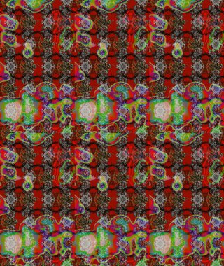 Kıvırcık, parlak örgü. Raster illüstrasyonu. Güzel, parlak, pürüzsüz kumaş, tuval. Eski moda arka plan. Desen, çizim, çiçek sınırı. Çiçeklerin çelengi.