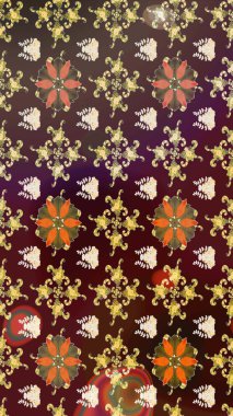 Küçük bir çiçekte eskiz deseni. Raster illüstrasyonu. Güzel kumaş deseni. Güzel çiçek arkaplanı..