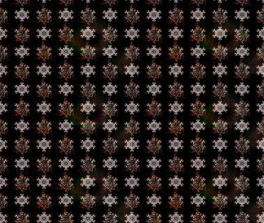 Yumuşak, bahar çiçekleri siyah renklerde. Çiçekli karalama şeklinde Raster çiçek deseni. Raster illüstrasyonu.