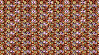 Düz Çiçek Elementleri Tasarımı. Raster Şirin kumaş deseni. Renkli Bahar Teması eskiz kalıbı. Eskiz klasiği.