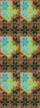 Geleneksel oryantasyon süsü. Kahverengi renklerde, altın elementlerle kusursuz desen. Raster illüstrasyonu. Klasik klasik klasik arka plan. Kusursuz klasik raster altın desenli.