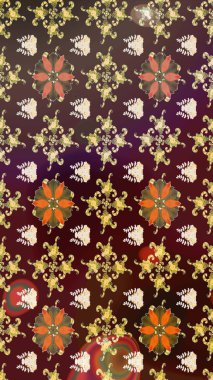 Küçük bir çiçekte eskiz deseni. Raster illüstrasyonu. Güzel kumaş deseni. Güzel çiçek arkaplanı..