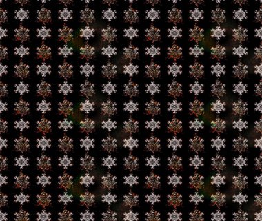 Yumuşak, bahar çiçekleri siyah renklerde. Çiçekli karalama şeklinde Raster çiçek deseni. Raster illüstrasyonu.