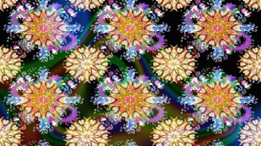 Yumuşak, bahar çiçekli arka plan. Mavi renkli çiçekler. Raster çiçek desenli ve çiçekli..