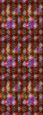 Raster deseni. Çiçekli çiçek deseni, suluboya. Süslü kumaş deseni.