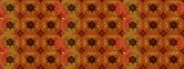 Kabile sanatı boho baskısı, klasik çiçek arkaplanı. Arkaplan dokusu, duvar kağıdı, kahverengi renkli çiçek teması. Soyut etnik raster çizim kalıbı.