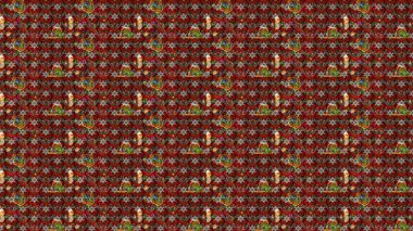 Nazik, sevimli çiçek arkaplanı. Kahverengi, kırmızı ve siyah renkte çiçekler. Raster çiçek desenli ve çiçekli..