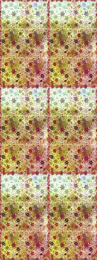 Raster. Raster illüstrasyonu. Kumaş, tekstil, duvar kağıdı baskısı için. Kusursuz bir geçmişi var. Tomurcukları çiçek olan sevimli bir çiçek deseni. Antika retro tarzı.