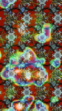 Çizgi çizimi kalıbı. Raster Moda kumaş deseni. Şirin çiçekler..