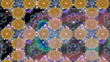 Gömlek, arka plan modelini çiz. Tropik çiçekler. Tarafsız renklerde çiçekler.