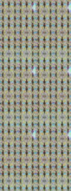 Tarafsız renklerde etnik çiçeklerle süslenmiş zarif bir eskiz. Raster Çiçek İllüstrasyon Şirin Tekstil.