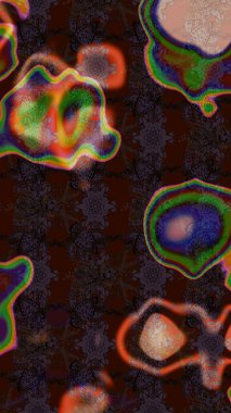 Raster illustration. Floral pattern. Flourish ornamental spring garden texture. Flower sketch background.