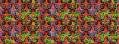 Çiçek tasarımı için inanılmaz bir kolaj cenneti tarzı. Çiçekli zambakların eskiz geçmişi. Parlak çiçekli kolaj çiçekleri.