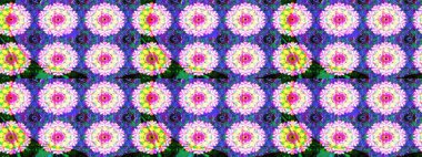 Şirin çiçek elementleri. Raster illüstrasyonu. Taslak desenli, modaya uygun kumaş deseni. Renkli Bahar Teması eskiz kalıbı. Düz Çiçek Elementleri Tasarımı.