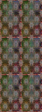 Modern çiçek arkaplanı. Moda baskıları için zarif bir şablon. Halk tarzı. Parlak renkli çiçeklerle ve gri ve kahverengi renkli yapraklarla şaşırtıcı, pürüzsüz çiçek deseni..