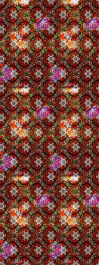 Renkli şirin çiçekler. Moda baskısı, albüm, ambalaj kağıdı ve duvar kağıdı için zarif dekoratif süslemeler. Küçük çiçekli basit bir çiçek çizimi. Raster illüstrasyonu.