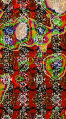 Güzel çiçek deseni. Düz Çiçek Elementleri Tasarımı. Kırmızı ve kahverengi renkte çiçekler. Renkli Bahar Teması çizim şablonu.