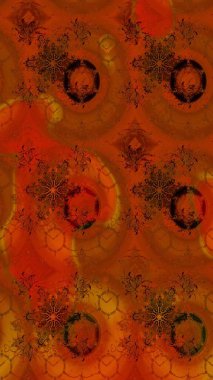 Süslü kumaş deseni. Çiçekli çiçek deseni, suluboya. Raster deseni.