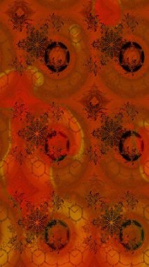 Süslü kumaş deseni. Çiçekli çiçek deseni, suluboya. Raster deseni.