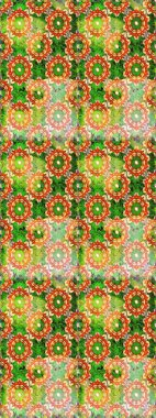 Antika altın tekrarlanabilir duvar kağıdı. Yeşil renklerdeki altın element. Damask arkaplanı tekerrür ediyor. Barok tarzında altın çiçek süsü..