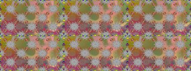 Çiçeksiz desenli arka plan. Gri ve kahverengi renkli çiçekler. Tişört baskısı için çiçek boyama rasteriName.