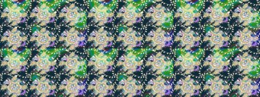 Robot resim. Motley illüstrasyonu. Küçük renkli çiçekler. Küçük çiçekte güzel bir desen. Çiçekli yaz çiçekleri. Moda baskıları için zarif bir şablon.