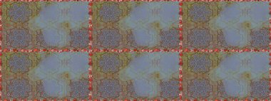 Raster Floral Illustration in cute textile. Elegance seamless pattern with ethnic flowers on brown and neutral colors.